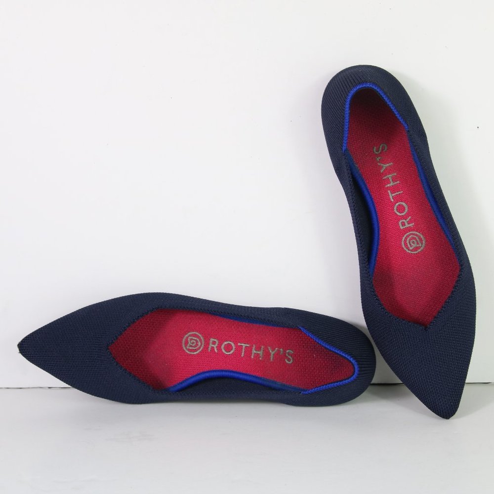 Rothy's Women's Size 6 Navy Point Flats